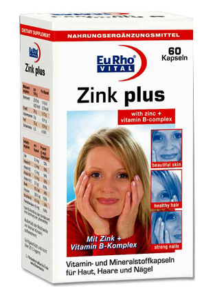 قرص زینک پلاس 5 میلی گرم یوروویتال ZINC PLUS 5MG  EURHO VITAL
