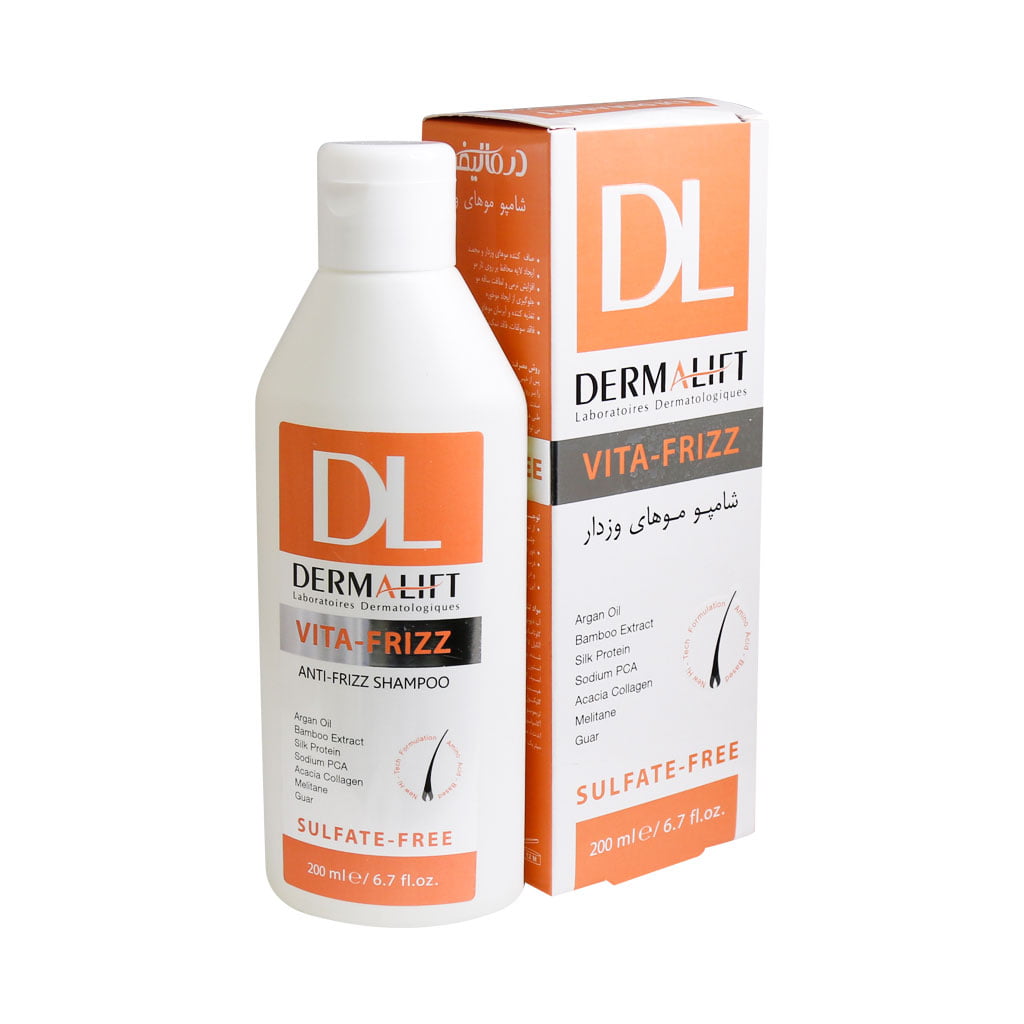 شامپو موهای وزدار درمالیفت DERMALIFT VITA FRIZZ