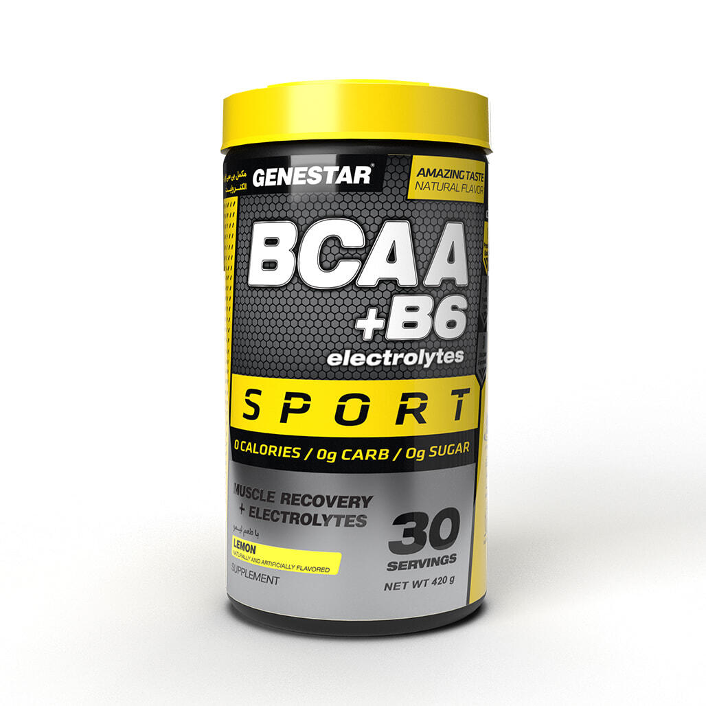 پودر مکمل بی سی ای ای + ب6  ژن استار BCAA+B6 ORANGE FLAVORED GENESTAR