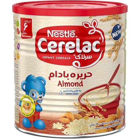 سرلاک حریره بادام ۴۰۰ گرم نستله CERELAC ALMOND WITH MILK