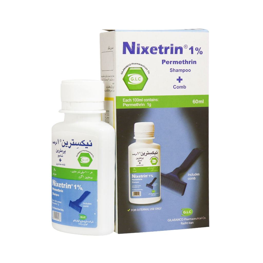 شامپو 1 درصد پرمترین NIXETRIN 1درصد