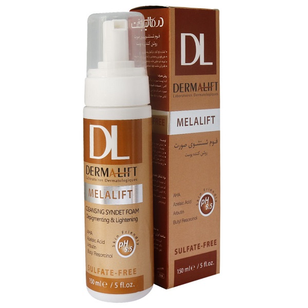 فوم شستشوی صورت ملالیفت درمالیفت MELALIFT CLEANSING SYNDET FOAM DERMALIFT