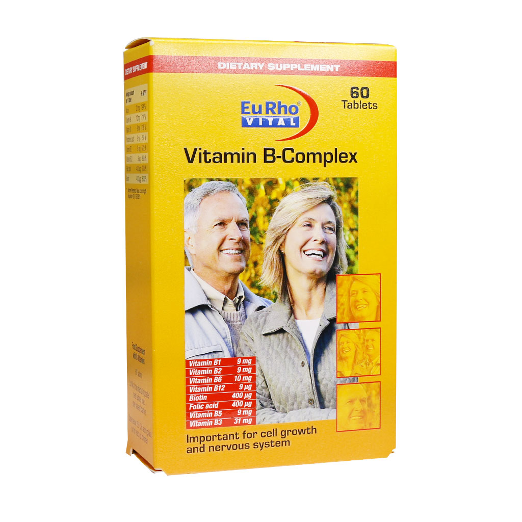 قرص ویتامین ب - کمپلکس یوروویتال VITAMIN B COMPLEX EURHO VITAL