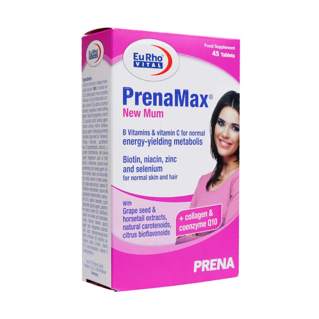 قرص پرینا مکس نیومام یوروویتال PRENAMAX NEW MUM EURHO VITAL