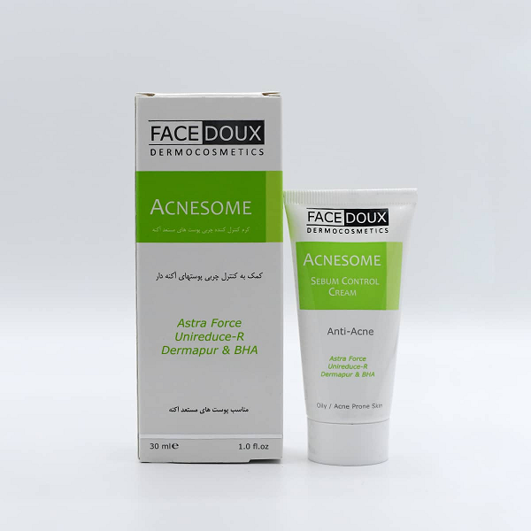 کرم ضد جوش آکنه زوم صورت فیس دوکس ACNESOME SEBUM CONTROL CREAM FACEDOUX