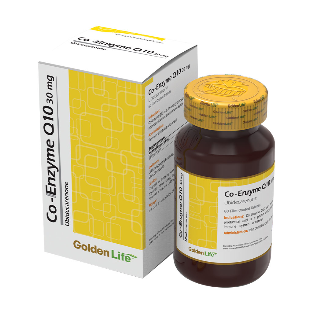 کوآنزیم کیوتن 30 میلی گرم گلدن لایف CO ENZYME Q10 30 MG GOLDEN LIFE