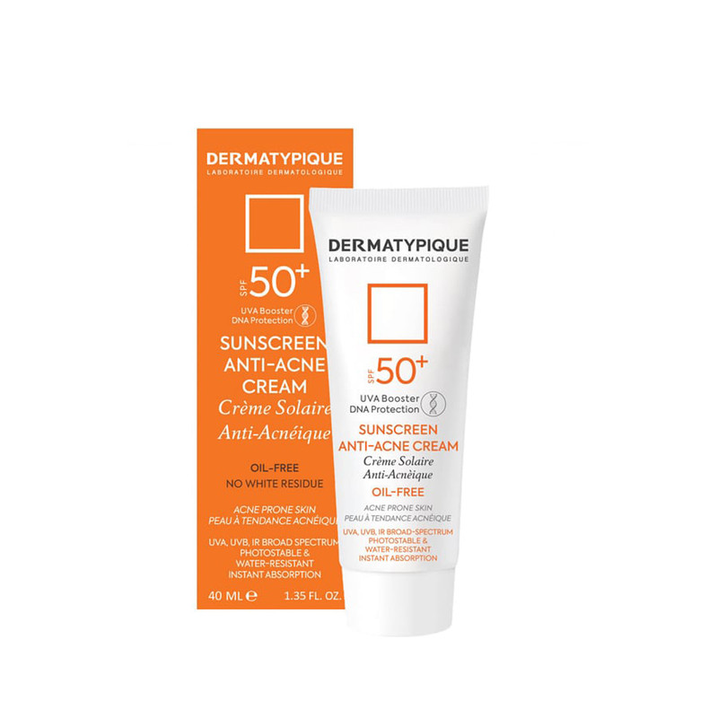 کرم ضد آفتاب و ضد جوش اس پی اف +50 درماتیپیک SUNSCREEN ANTI-ACNE SPF+50 DERMATIPIQUE