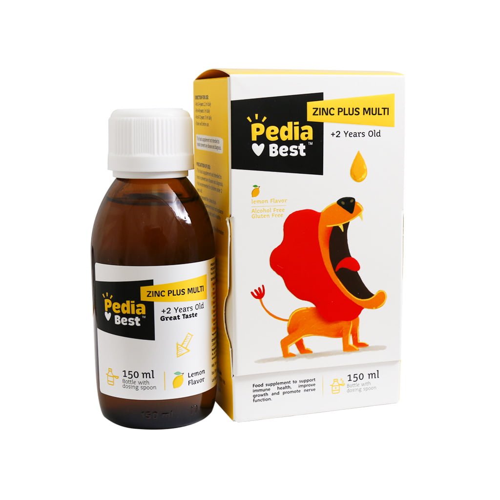 شربت زینک پلاس مولتی پدیابست ZINC PLUS MULTI LIQUID PEDIA BEST