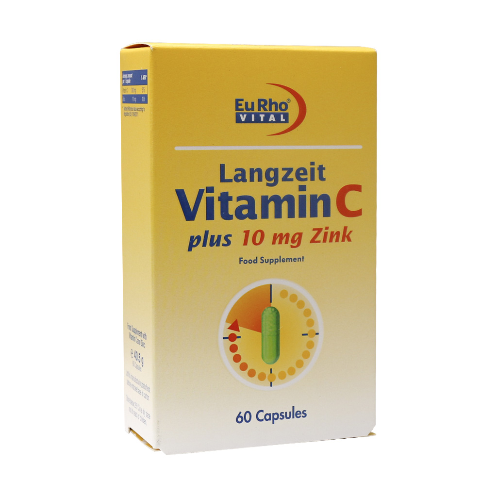 قرص ویتامین ث + زینک یوروویتال VITAMIN C + ZINC EURHO VITAL