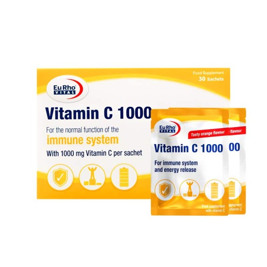 ساشه ویتامین ث 1000 یوروویتال VITAMIN C 1000 MG EURHOVITAL