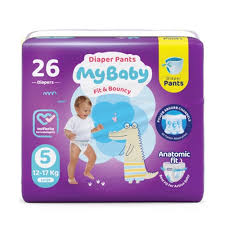 مای بی بی 5 26 عددی شورتی  5 MY BABY DIAPER PANTS