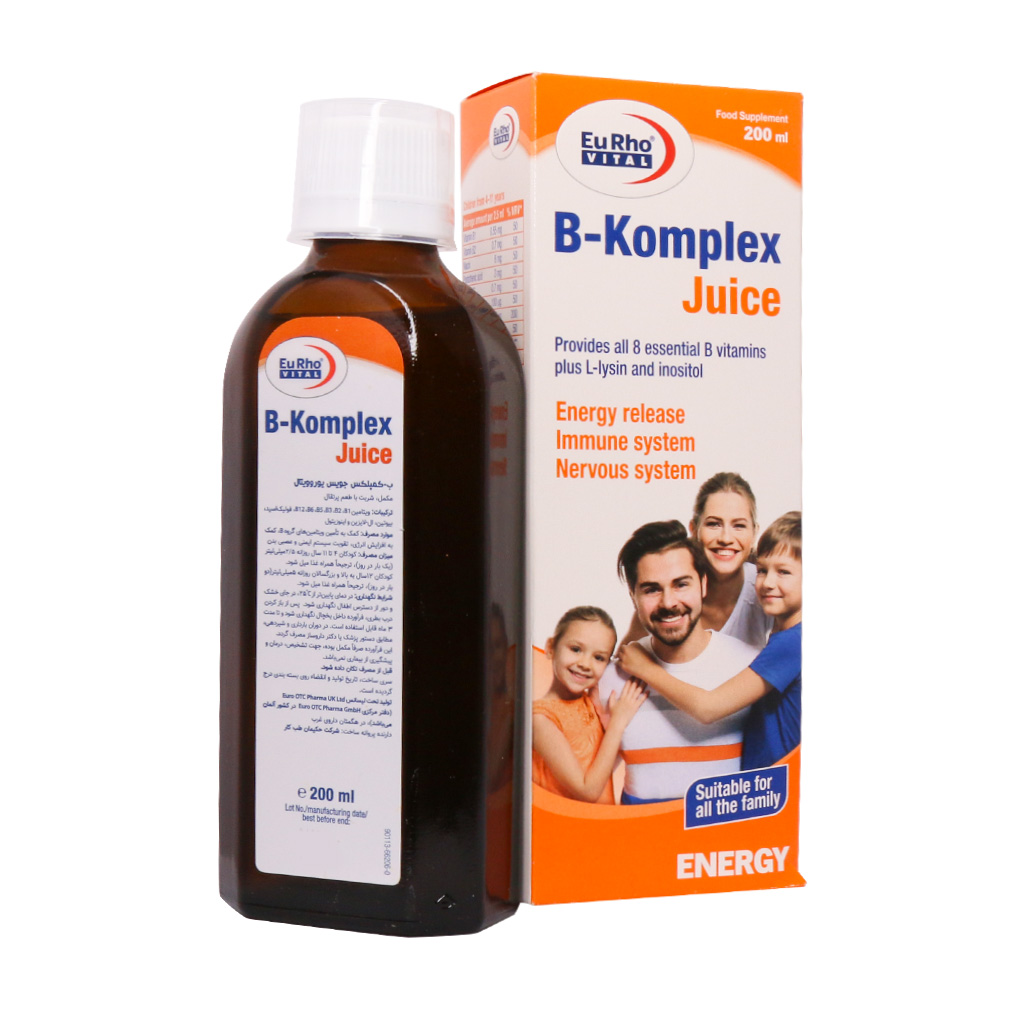 شربت ب کمپلکس جویس یوروویتال B COMPLEX JUICE EURHO VITAL