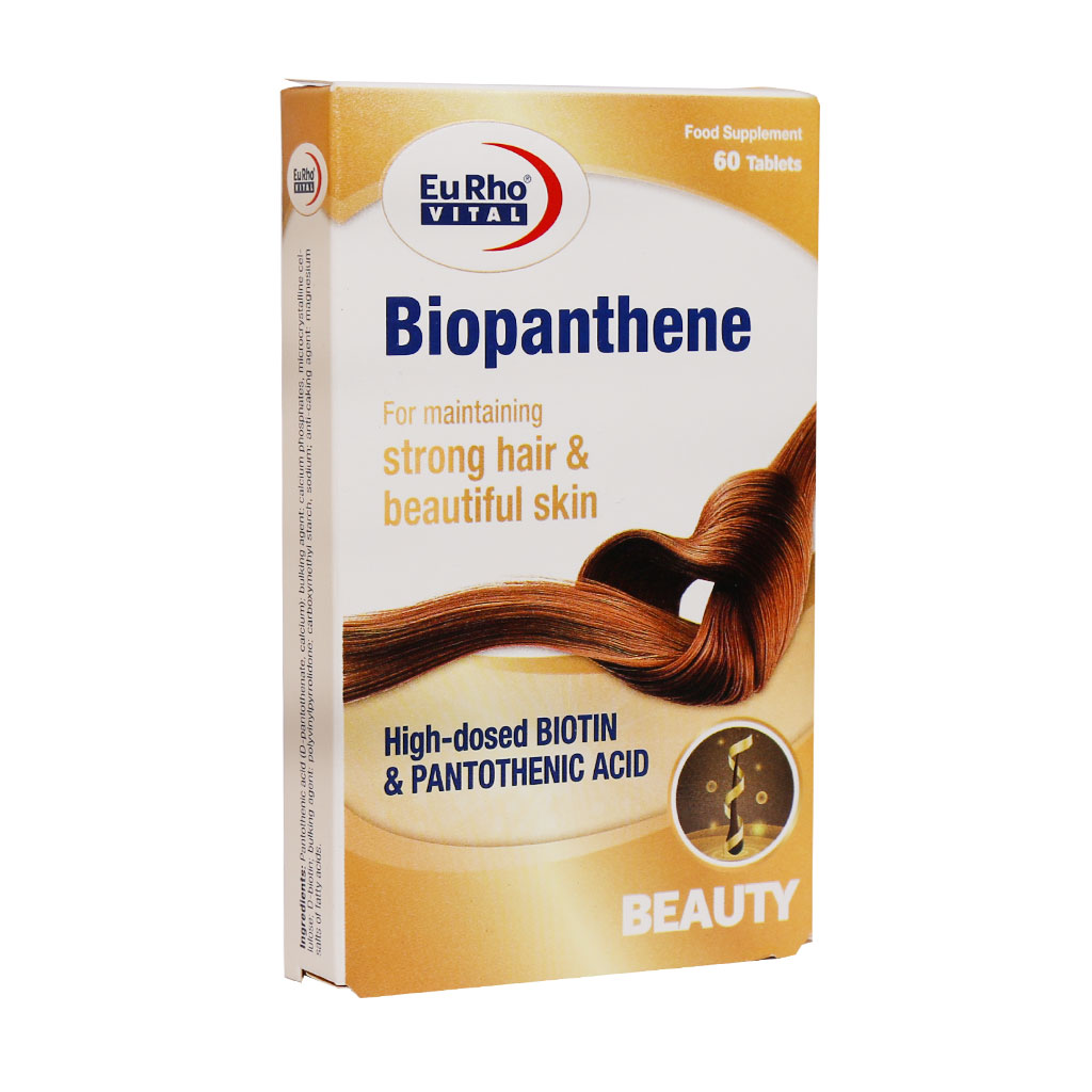 قرص بیو پانتین + پانتونیک یوروویتال BIOPANTHENE EURHO VITAL