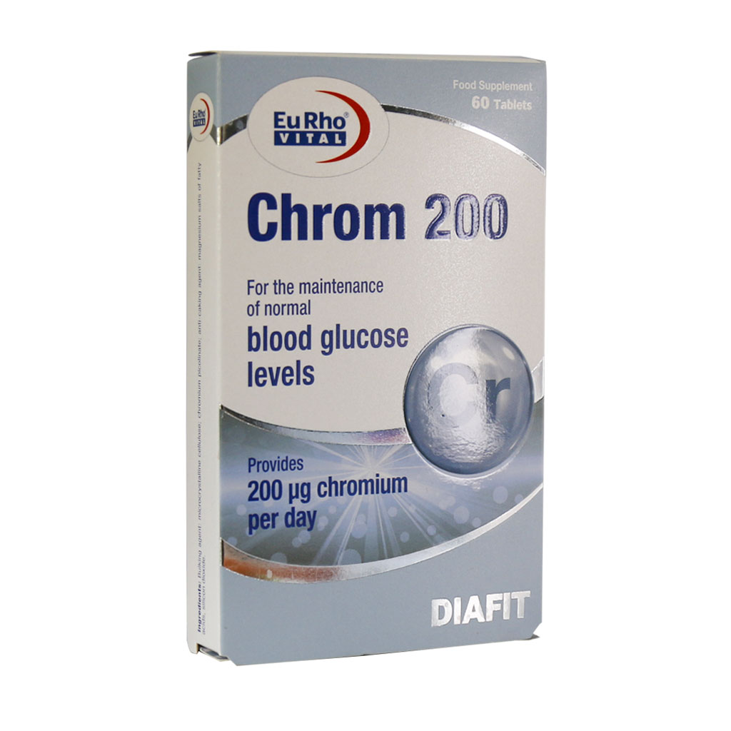 قرص کروم 200 میلی گرم یوروویتال CHROM 200MG EURHO VITAL