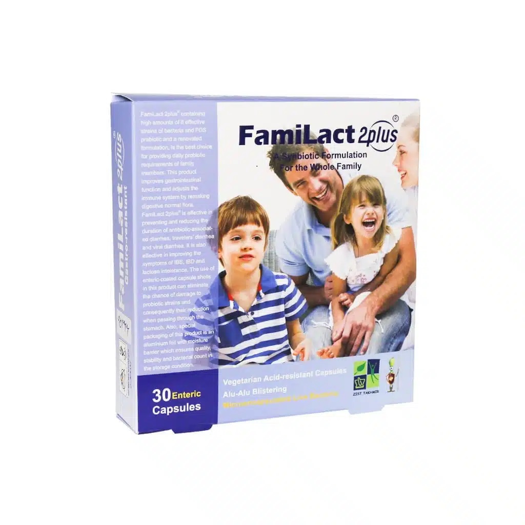 کپسول فمی لاکت تو پلاس زیست تخمیر FAMILACT 2PLUS
