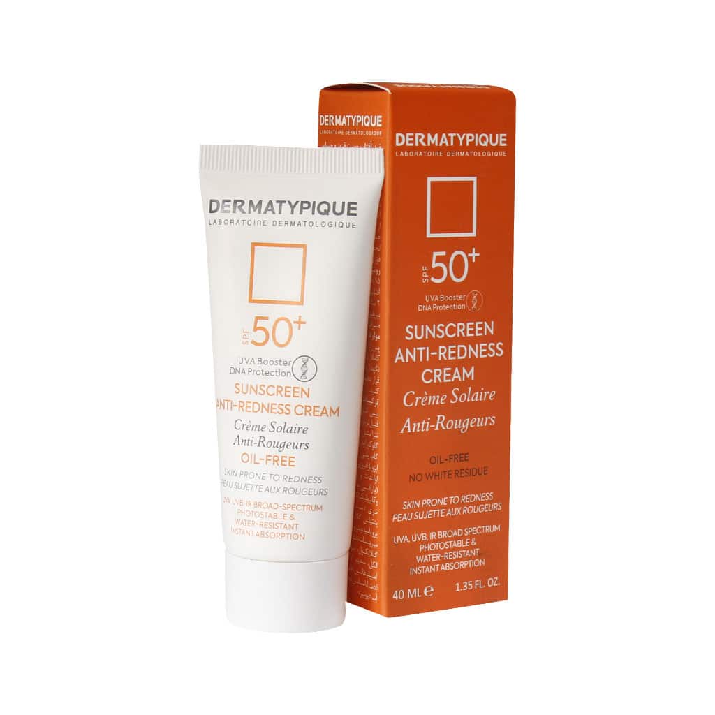 کرم ضد آفتاب و ضد قرمزی اس پی اف +50 درماتیپیک SUNSCREEN ANTI-REDNESS SPF+50 DERMATYPIQUE